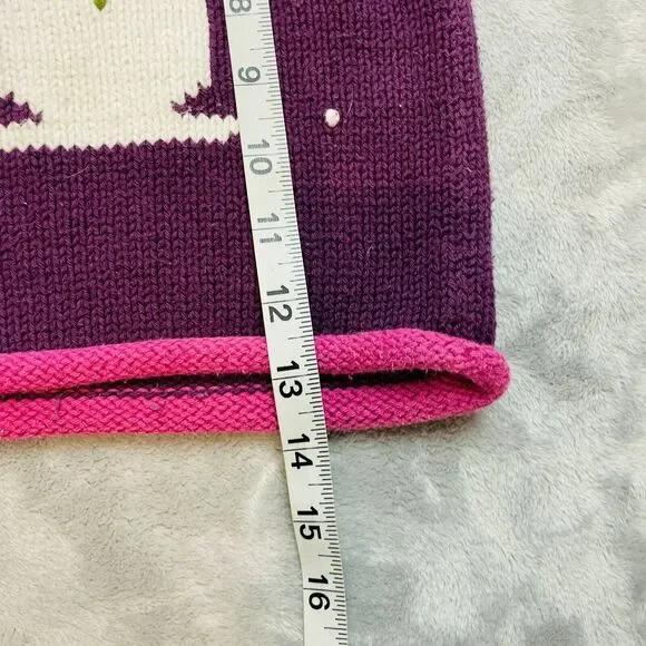 Mulberry Bush Snowmen Holiday Sweater Girls 2T Hand Loomed Christmas Mulberri - Picture 6 of 6